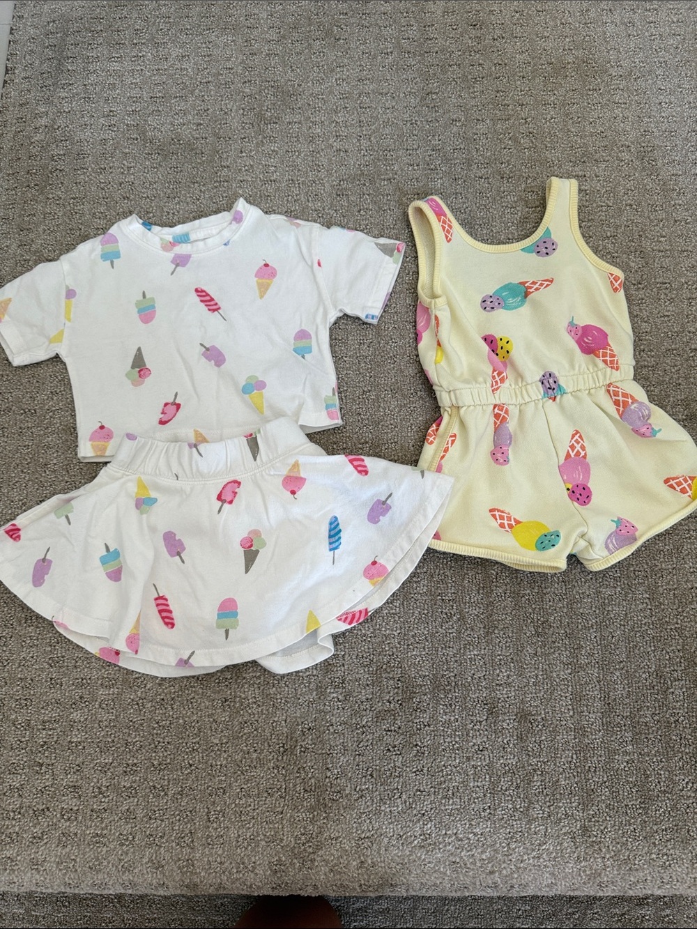 Baby Girl Ice Cream Outfits